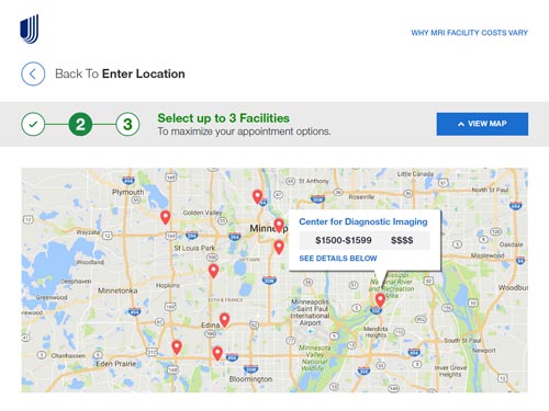 TWO, Select Location, View Map