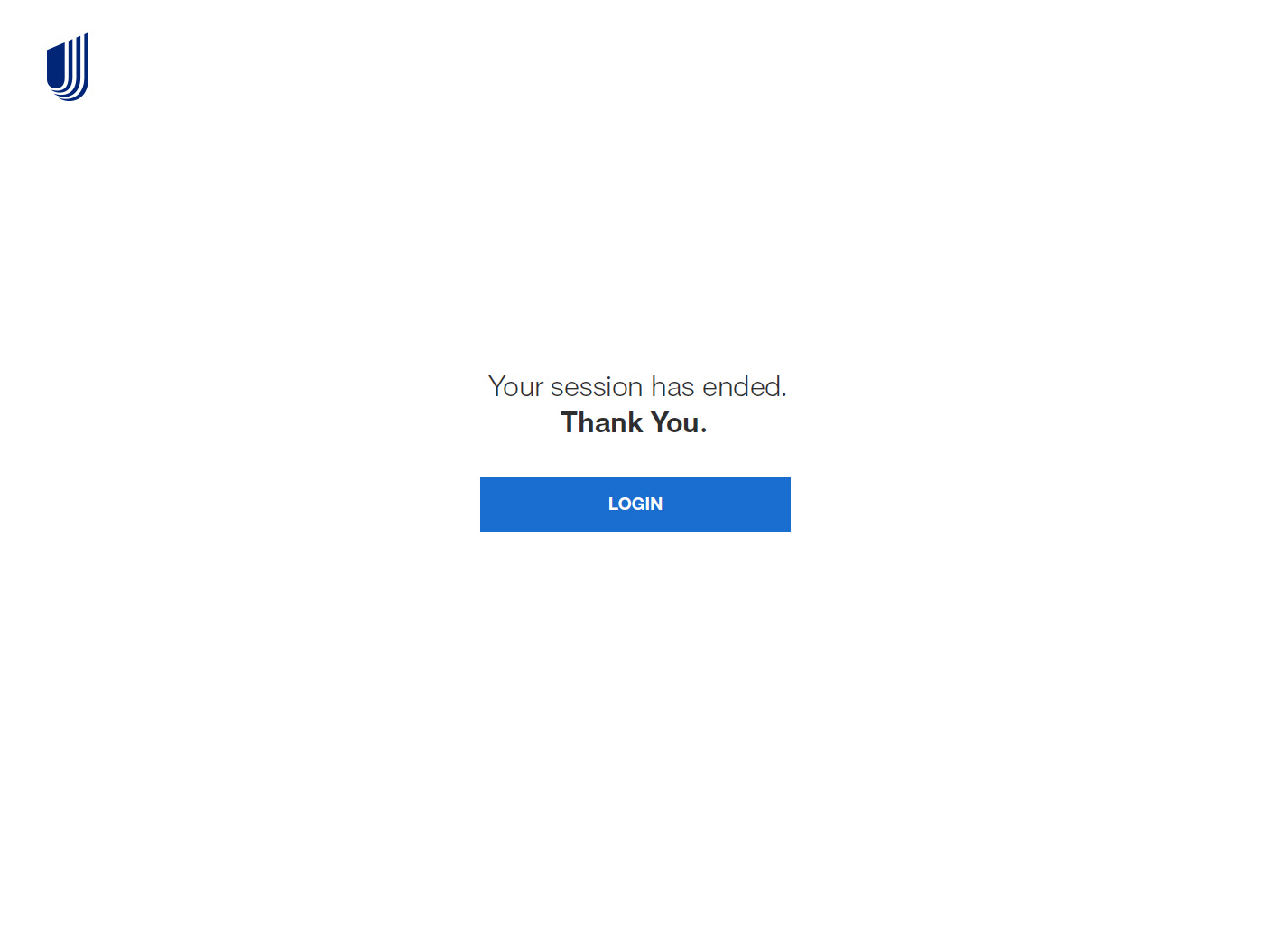 Session has ended. Login